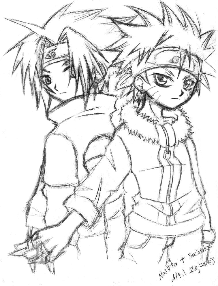 Naruto and Sasuke pOo SkEtCh